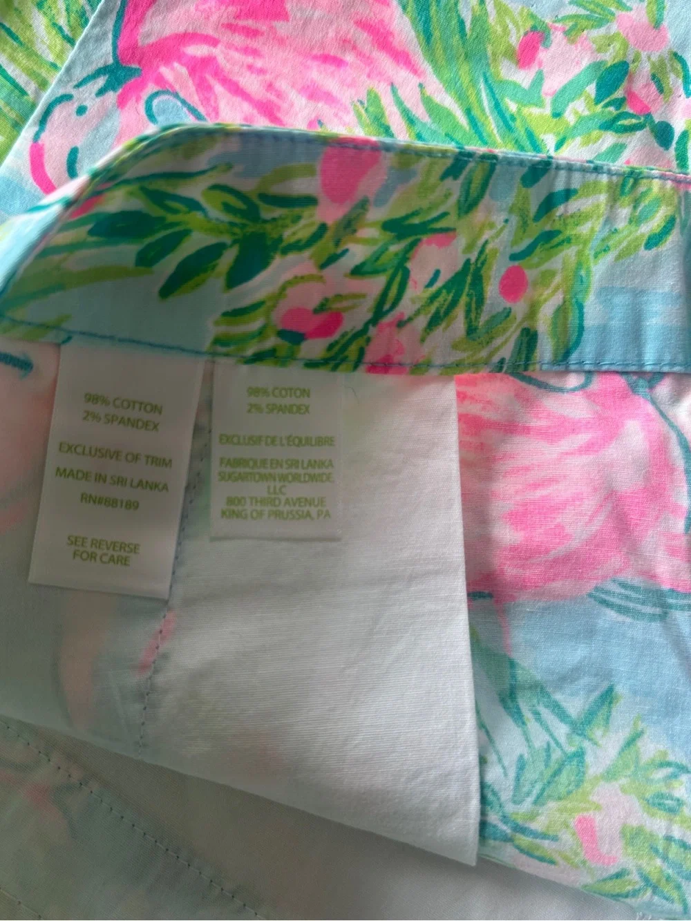 Lilly Pulitzer Buttercup Shorts, Floridita Flamingo, Size 14‎